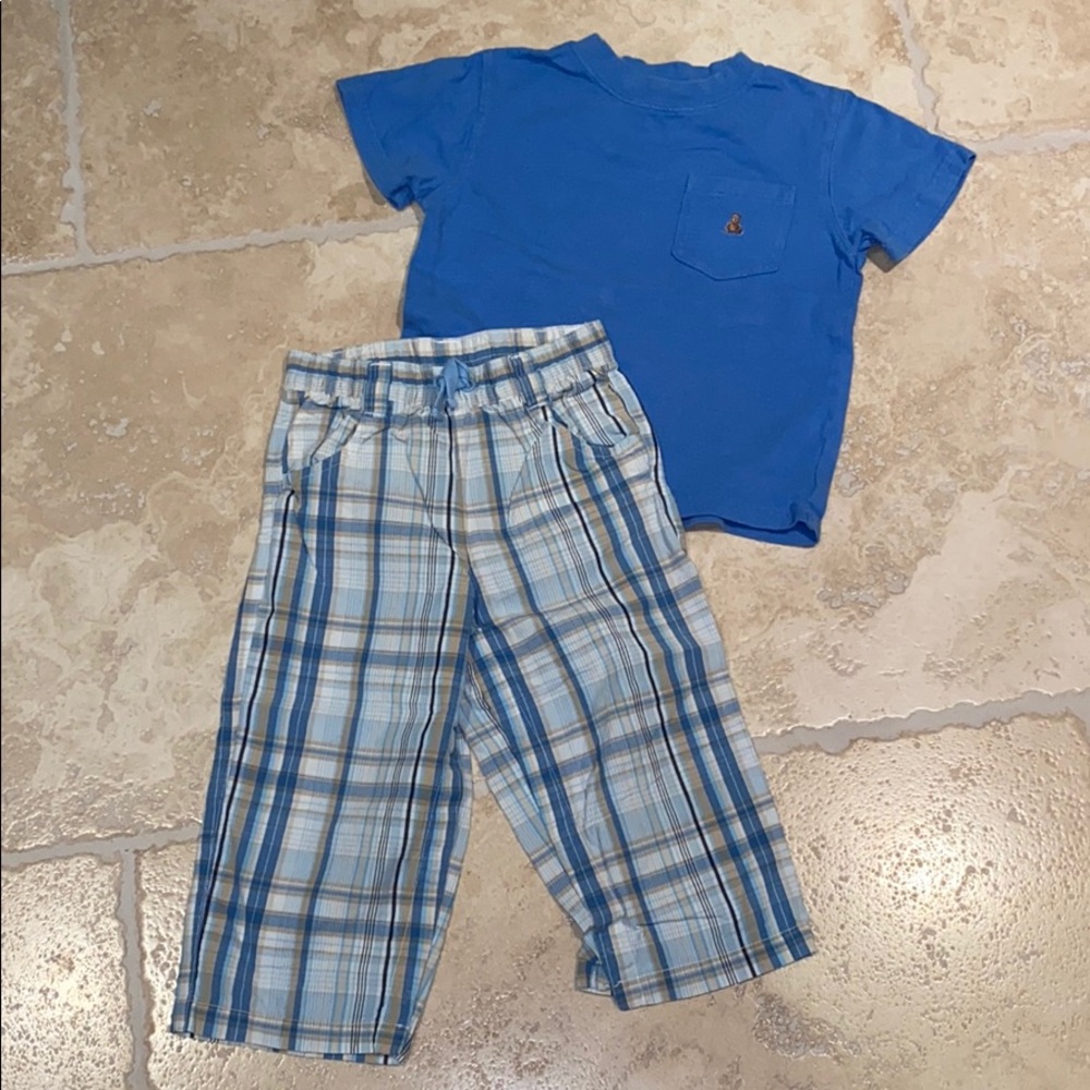 GAP Baby Boy T-Shirt & Pants Bundle